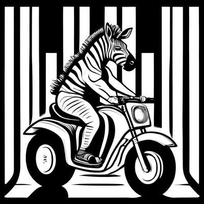 Malvorlage Zebra Vorschau